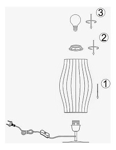 Настольная лампа декоративная Globo Austin 15070T