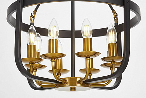 Подвесная люстра LUMINA DECO Berling LDP 8024-8 BK+MD