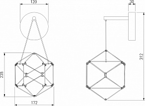 Бра Eurosvet Uma 90310/1 черный жемчуг