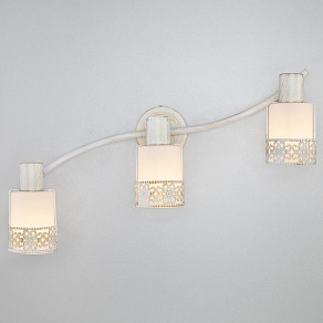 Спот Eurosvet Silvia 20025/3 белый с золотом/ хром