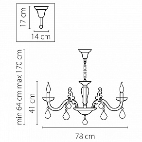 Подвесная люстра Osgona Artifici 719088