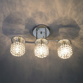Потолочная люстра Eurosvet Ambroz 3222/3 хром Strotskis