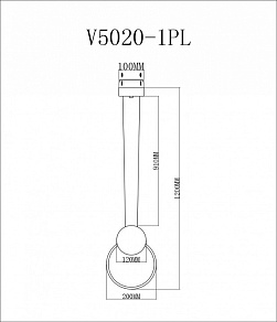 Подвесной светильник Moderli Yumi V5020-1PL
