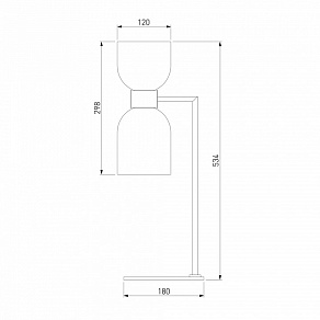 Настольная лампа декоративная Eurosvet Tandem 01084/2