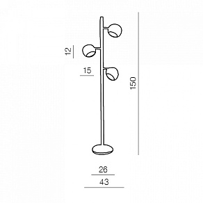 Торшер Azzardo Trinton AZ0024