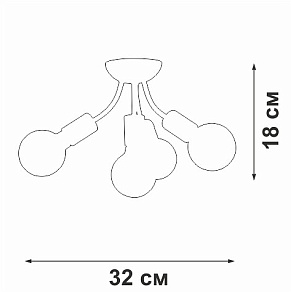 Потолочная люстра Vitaluce V3927 V3927-1/4PL