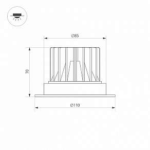 Встраиваемый светильник Arlight ATLAS 037056(1)