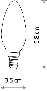 Лампа светодиодная Nowodvorski Bulb E14 6Вт 3000K 10589