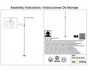 Подвесной светильник Mantra Andromeda 9343