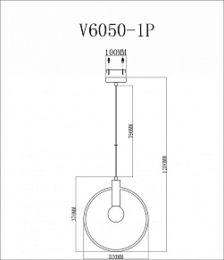 Подвесной светильник Moderli Sachara V6050-1P