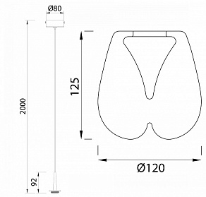 Подвесной светильник Mantra Andromeda 8931+8944