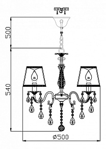 Подвесная люстра Maytoni Cannella ARM388-05-R