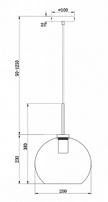 Подвесной светильник Freya Bravis FR8003PL-01B