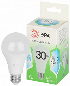 Лампа светодиодная Эра Green Line E27 30Вт 4000K LED A65-30W-840-E27 GL