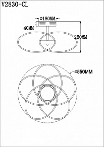 Потолочная люстра Moderli Arrow V2830-CL