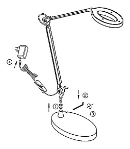 Настольная лампа офисная Globo Ace 58383