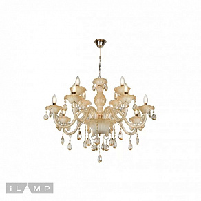 Подвесная люстра iLamp Asia 81072-8+4 WH