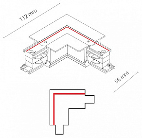 Соединитель угловой L-образный для треков Nowodvorski Ctls Power 8683