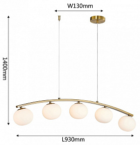 Подвесной светильник Favourite Arcata 4055-5P