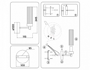 Бра Ambrella Light HIGH LIGHT LH55164