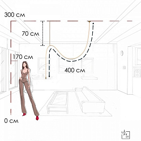 Подвесной светильник Loft it Thread 10388C Brass