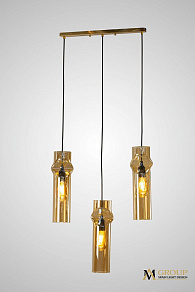 Подвесная люстра AM-Group AM357 AM357-3AMBER