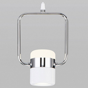 Подвесной светильник Eurosvet Oskar 50165/1 LED хром/белый