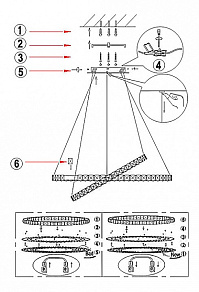 Подвесной светильник Globo Marilyn I 67038-64
