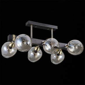 Люстра на штанге ILLUMICO  IL9736-6CSQ-79 BK AB