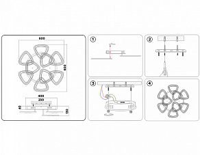 Потолочная люстра Ambrella FA FA2921