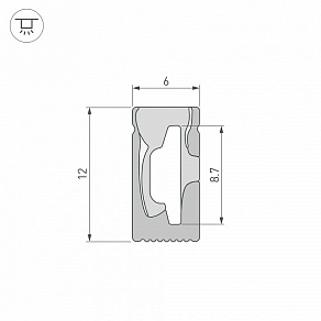 Профиль для плинтусов гибкий Arlight WPH-FLEX 045785