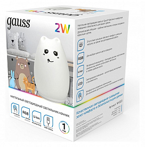 Настольная лампа-ночник Gauss Кошка NN303