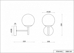 Бра F-promo Sheeny 3088-1W