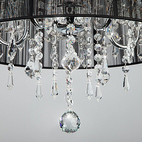 Подвесной светильник Eurosvet Allata 2045/5 хром/черный