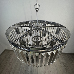 Подвесная люстра Imperiumloft ODEON CLEAR GLASS FRINGE 3 40,1539