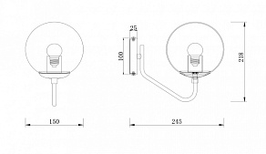 Бра Freya Moricio FR5140WL-01GB