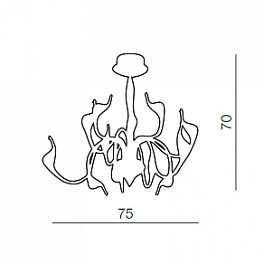 Подвесная люстра Azzardo Snake Pendant AZ0045