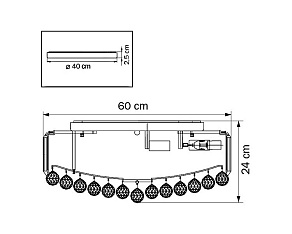 Накладной светильник Osgona Regolo 713154