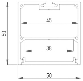 Профиль накладной DesignLed LS 00-00010368