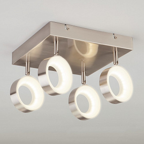 Спот Eurosvet Frisco 20065/4 сатин-никель 24W