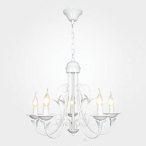 Подвесная люстра Eurosvet 60050 60050/5 глянцевый белый