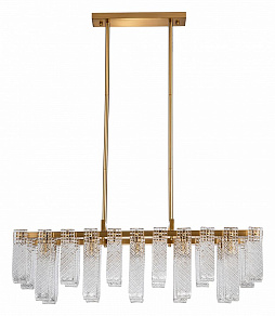 Люстра на штанге Indigo Brina 12027/10PL Brass