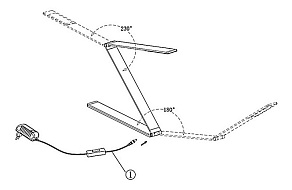 Настольная лампа офисная Globo Estelar 58233