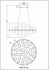 Подвесная люстра Wertmark Paula WE157.31.103