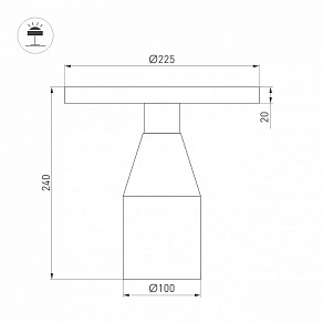 Настольная лампа декоративная Arlight CROOD 061771