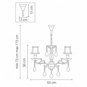 Подвесная люстра Osgona Fiocco 701061