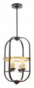 Люстра на штанге LUMINA DECO Monterey LDP 1141-4 BK+MD