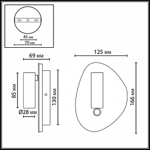 Бра Odeon Light HIGHTECH 7182/9WL