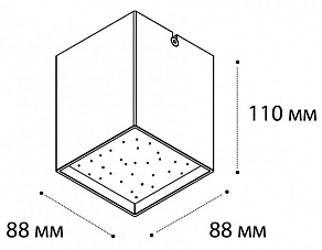 Накладной светильник Italline DL 3028 DL 3028 black 3000K