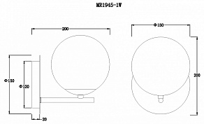 Бра MyFar Aerton MR1945-1W